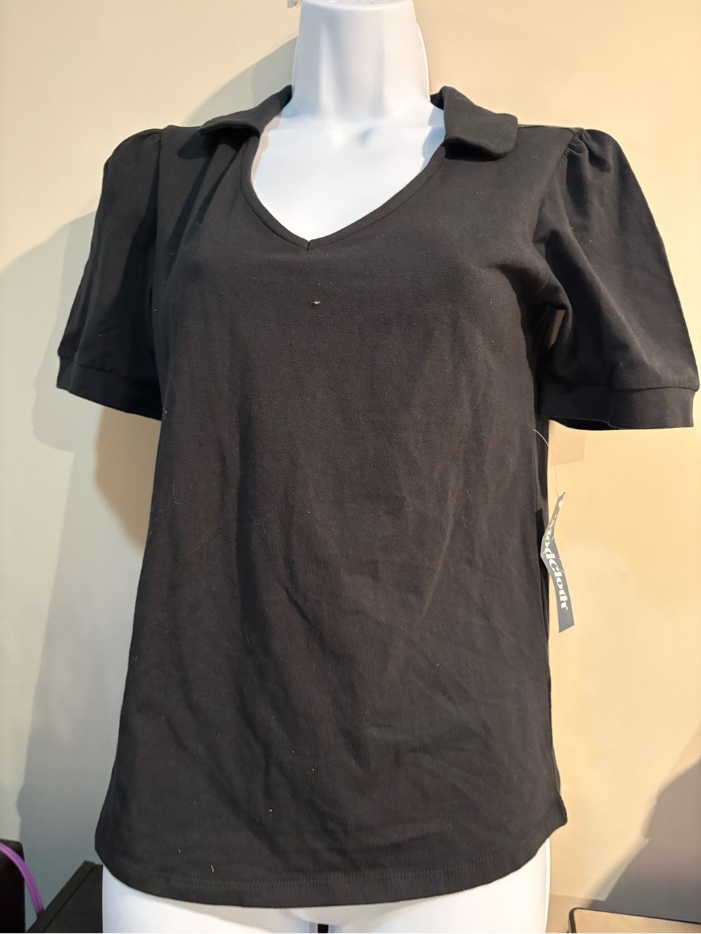 ModCloth Black Knit Pullover Top